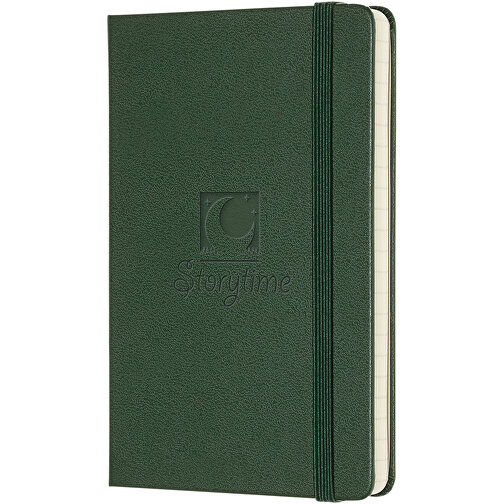 Moleskine Classic Hardcover Notizbuch Taschenformat – Liniert , Moleskine, myrtengrün, Lederimitat Papier, 14,00cm x 1,50cm x 9,00cm (Länge x Höhe x Breite), Bild 2