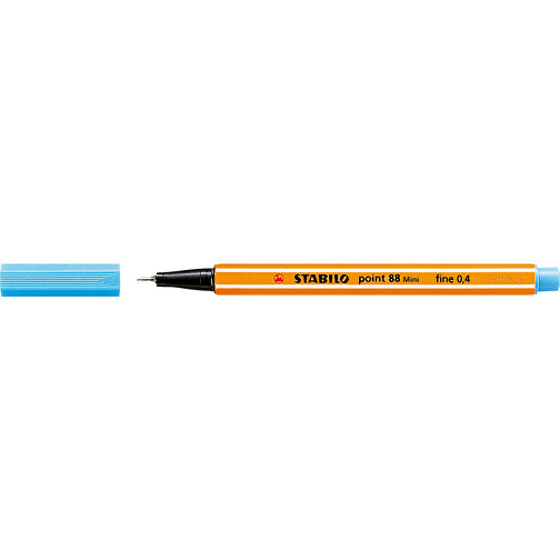 STABILO Point 88 Mini Fineliner , Stabilo, azurblau, Kunststoff, 11,80cm x 0,80cm x 0,80cm (Länge x Höhe x Breite), Bild 1