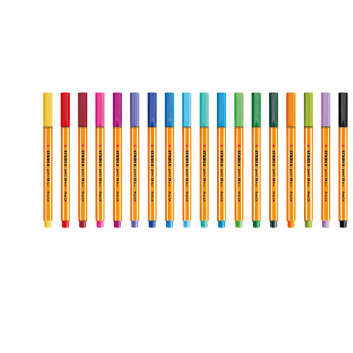 STABILO Point 88 Mini Fineliner , Stabilo, gelb, Kunststoff, 11,80cm x 0,80cm x 0,80cm (Länge x Höhe x Breite), Bild 3