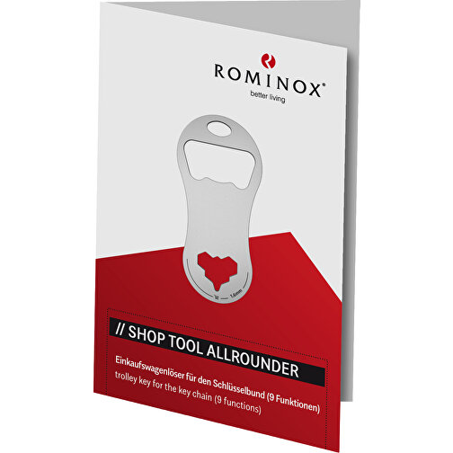 ROMINOX® Shop Tool // Allrounder - 8 Funktionen , Edelstahl, 5,75cm x 0,14cm x 2,80cm (Länge x Höhe x Breite), Bild 4