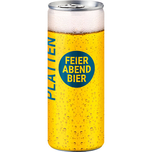 Helles Bier In Der Slimline Dose, Feinherb Und Leicht Malzig , Aluminium, 5,30cm x 13,50cm x 5,30cm (Länge x Höhe x Breite), Bild 1