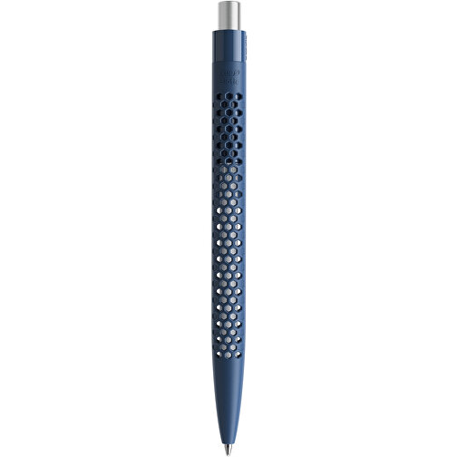 Prodir QS40 PBB True Biotic Push Kugelschreiber , Prodir, Blue sea-silber satiniert, Bio-Polymere/Metall, 14,10cm x 1,60cm (Länge x Breite), Bild 3