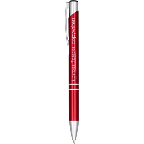 Stylo bille rétractable en aluminium anodisé Moneta, Image 2