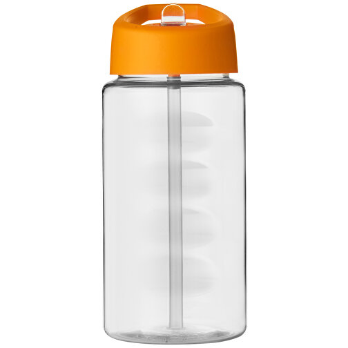H2O Active® Bop 500 Ml Sportflasche Mit Ausgussdeckel , transparent / orange, PET Kunststoff, 72% PP Kunststoff, 17% SAN Kunststoff, 11% PE Kunststoff, 17,10cm (Höhe), Bild 4