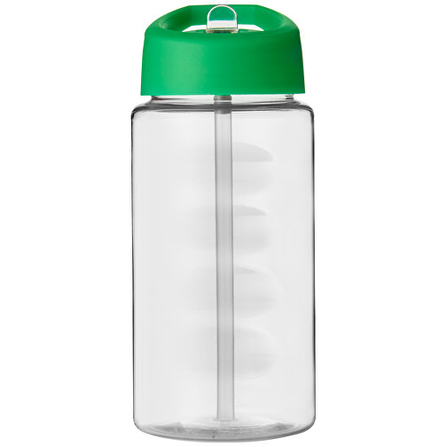 H2O Active® Bop 500 Ml Sportflasche Mit Ausgussdeckel , transparent / grün, PET Kunststoff, 72% PP Kunststoff, 17% SAN Kunststoff, 11% PE Kunststoff, 17,10cm (Höhe), Bild 4