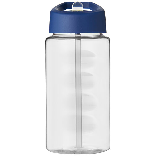 H2O Active® Bop 500 Ml Sportflasche Mit Ausgussdeckel , transparent / blau, PET Kunststoff, 72% PP Kunststoff, 17% SAN Kunststoff, 11% PE Kunststoff, 17,10cm (Höhe), Bild 4