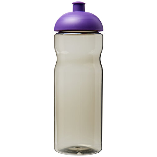 H2O Active® Eco Base 650 Ml Sportflasche Mit Stülpdeckel , kohle transparent / lila, PCR Kunststoff, 90% PP Kunststoff, 10% TPE Kunststoff, 22,40cm (Höhe), Bild 2