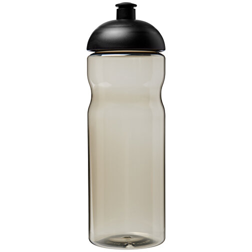 H2O Active® Eco Base 650 Ml Sportflasche Mit Stülpdeckel , kohle transparent / schwarz, PCR Kunststoff, 90% PP Kunststoff, 10% TPE Kunststoff, 22,40cm (Höhe), Bild 2