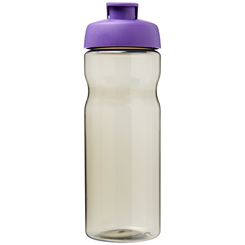 H2O Active® Eco Base 650 Ml Sportflasche Mit Klappdeckel , kohle transparent / lila, PCR plastic, PP-Kunststoff, 22,40cm (Höhe), Bild 2