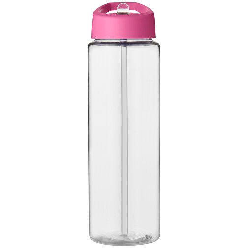 H2O Active® Vibe 850 Ml Sportflasche Mit Ausgussdeckel , transparent / rosa, PET Kunststoff, 72% PP Kunststoff, 17% SAN Kunststoff, 11% PE Kunststoff, 24,20cm (Höhe), Bild 4