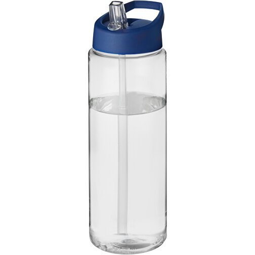 H2O Active® Vibe 850 Ml Sportflasche Mit Ausgussdeckel , transparent / blau, PET Kunststoff, 72% PP Kunststoff, 17% SAN Kunststoff, 11% PE Kunststoff, 24,20cm (Höhe), Bild 1