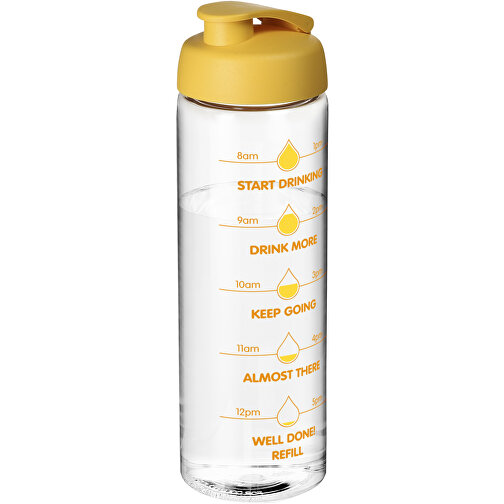 H2O Active® Vibe 850 Ml Sportflasche Mit Klappdeckel , transparent / gelb, PET Kunststoff, PP Kunststoff, 24,40cm (Höhe), Bild 2