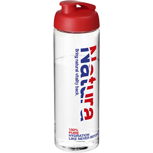 H2O Active® Vibe 850 Ml Sportflasche Mit Klappdeckel , transparent / rot, PET Kunststoff, PP Kunststoff, 24,40cm (Höhe), Bild 2