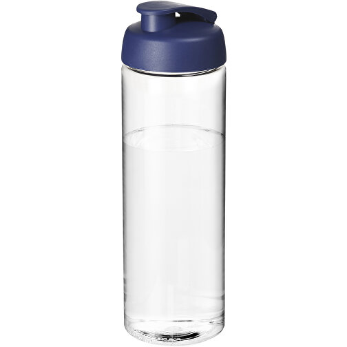 H2O Active® Vibe 850 Ml Sportflasche Mit Klappdeckel , transparent / blau, PET Kunststoff, PP Kunststoff, 24,40cm (Höhe), Bild 1