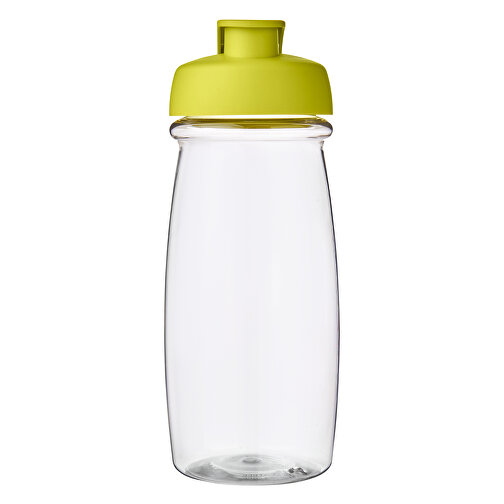 H2O Active® Pulse 600 Ml Sportflasche Mit Klappdeckel , transparent / limone, PET Kunststoff, PP Kunststoff, 20,30cm (Höhe), Bild 3
