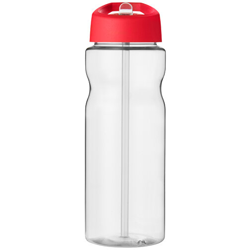 H2O Active® Base 650 Ml Sportflasche Mit Ausgussdeckel , transparent / rot, PET Kunststoff, 72% PP Kunststoff, 17% SAN Kunststoff, 11% PE Kunststoff, 21,80cm (Höhe), Bild 4