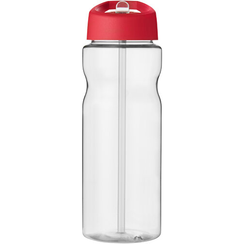 H2O Active® Base 650 Ml Sportflasche Mit Ausgussdeckel , transparent / rot, PET Kunststoff, 72% PP Kunststoff, 17% SAN Kunststoff, 11% PE Kunststoff, 21,80cm (Höhe), Bild 3