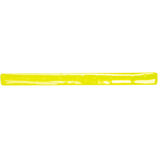 RFX™ 38 Cm Reflektierendes PVC Schnapparmband , gelb, PVC, Vinyl, Metall, 38,00cm x 3,00cm (Länge x Breite), Bild 1
