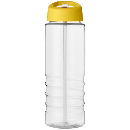 H2O Active® Treble 750 Ml Sportflasche Mit Ausgussdeckel , transparent / gelb, PET Kunststoff, 72% PP Kunststoff, 17% SAN Kunststoff, 11% PE Kunststoff, 22,80cm (Höhe), Bild 4