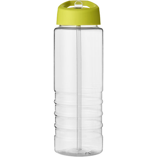 H2O Active® Treble 750 Ml Sportflasche Mit Ausgussdeckel , transparent / limone, PET Kunststoff, 72% PP Kunststoff, 17% SAN Kunststoff, 11% PE Kunststoff, 22,80cm (Höhe), Bild 3