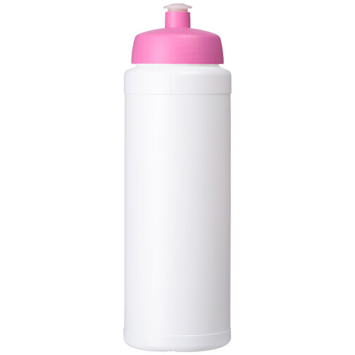 Baseline® Plus 750 Ml Flasche Mit Sportdeckel , weiß / rosa, HDPE Kunststoff, PP Kunststoff, 23,60cm (Höhe), Bild 4