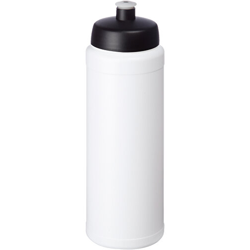 Baseline® Plus 750 Ml Flasche Mit Sportdeckel , weiß / schwarz, HDPE Kunststoff, PP Kunststoff, 23,60cm (Höhe), Bild 1