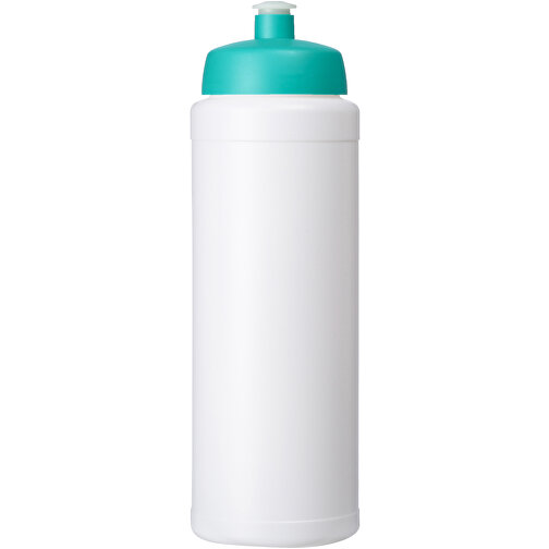Baseline® Plus Grip 750 Ml Sportflasche Mit Sportdeckel , weiss / aquablau, HDPE Kunststoff, PP Kunststoff, 23,60cm (Höhe), Bild 3