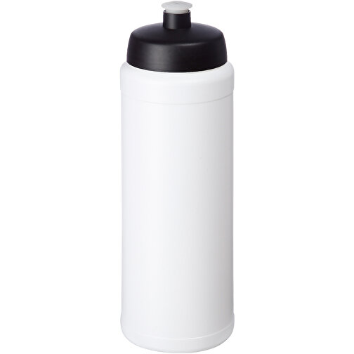 Baseline® Plus Grip 750 Ml Sportflasche Mit Sportdeckel , weiß / schwarz, HDPE Kunststoff, PP Kunststoff, 23,60cm (Höhe), Bild 1