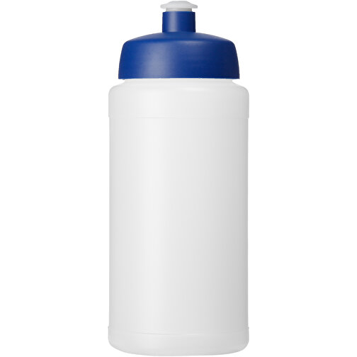 Baseline® Plus 500 Ml Flasche Mit Sportdeckel , transparent / blau, HDPE Kunststoff, PP Kunststoff, 18,50cm (Höhe), Bild 3