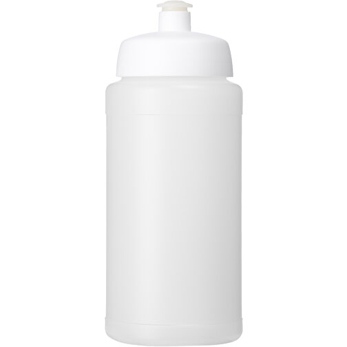 Baseline® Plus 500 Ml Flasche Mit Sportdeckel , transparent / weiß, HDPE Kunststoff, PP Kunststoff, 18,50cm (Höhe), Bild 3