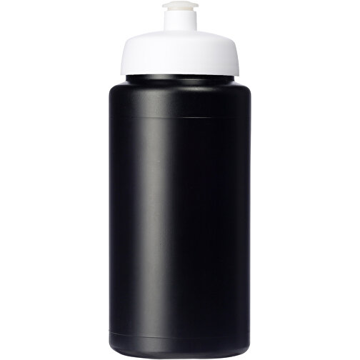 Baseline® Plus Grip 500 Ml Sportflasche Mit Sportdeckel , schwarz / weiß, HDPE Kunststoff, PP Kunststoff, 18,50cm (Höhe), Bild 3