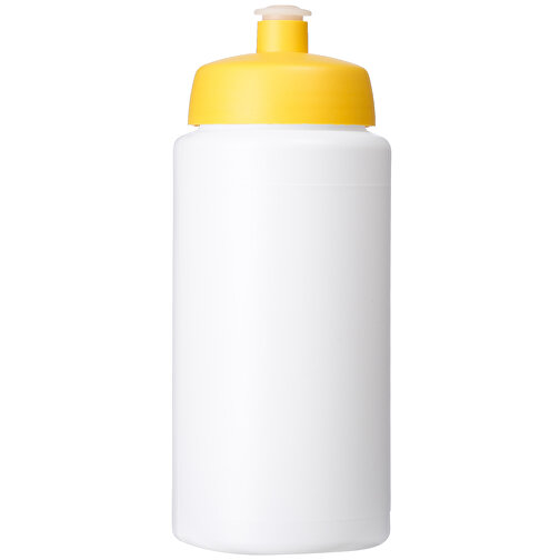 Baseline® Plus Grip 500 Ml Sportflasche Mit Sportdeckel , weiss / gelb, HDPE Kunststoff, PP Kunststoff, 18,50cm (Höhe), Bild 4