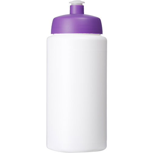 Baseline® Plus Grip 500 Ml Sportflasche Mit Sportdeckel , weiß / lila, HDPE Kunststoff, PP Kunststoff, 18,50cm (Höhe), Bild 3