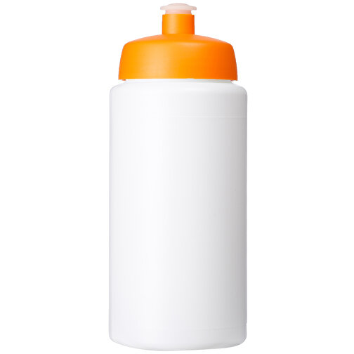 Baseline® Plus Grip 500 Ml Sportflasche Mit Sportdeckel , weiss / orange, HDPE Kunststoff, PP Kunststoff, 18,50cm (Höhe), Bild 4