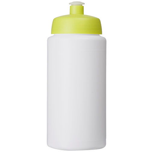 Baseline® Plus Grip 500 Ml Sportflasche Mit Sportdeckel , weiss / limone, HDPE Kunststoff, PP Kunststoff, 18,50cm (Höhe), Bild 4