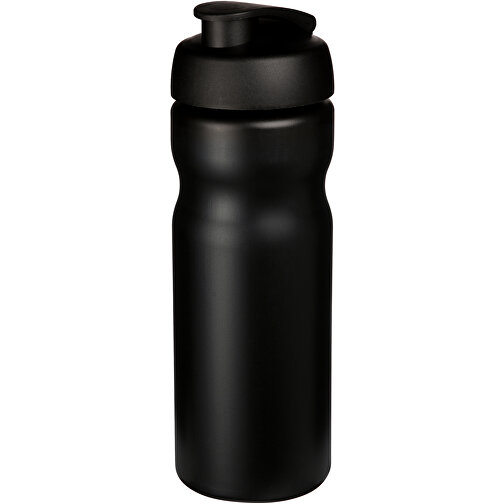 Baseline® Plus 650 Ml Sportflasche Mit Klappdeckel , schwarz, HDPE Kunststoff, PP Kunststoff, 22,30cm (Höhe), Bild 1