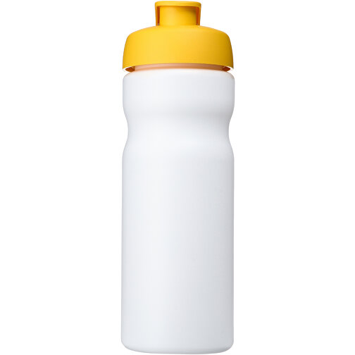 Baseline® Plus 650 Ml Sportflasche Mit Klappdeckel , weiß / gelb, HDPE Kunststoff, PP Kunststoff, 22,30cm (Höhe), Bild 3