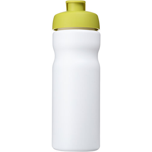 Baseline® Plus 650 Ml Sportflasche Mit Klappdeckel , weiß / limone, HDPE Kunststoff, PP Kunststoff, 22,30cm (Höhe), Bild 3