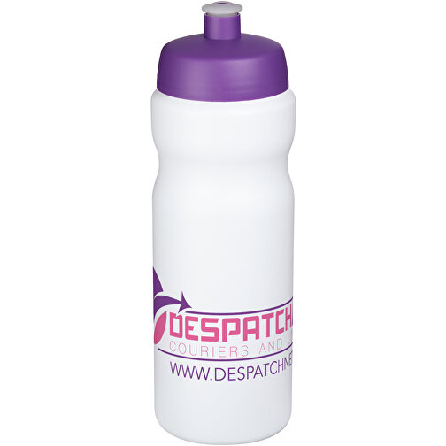 Baseline® Plus 650 Ml Sportflasche , weiß / lila, HDPE Kunststoff, PP Kunststoff, 22,30cm (Höhe), Bild 2