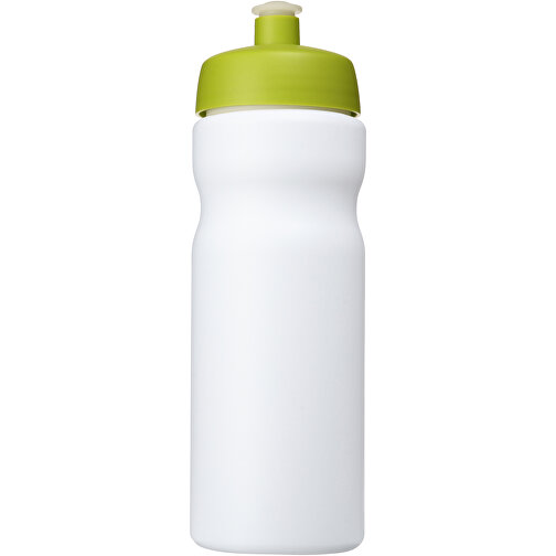 Baseline® Plus 650 Ml Sportflasche , weiß / limone, HDPE Kunststoff, PP Kunststoff, 22,30cm (Höhe), Bild 3