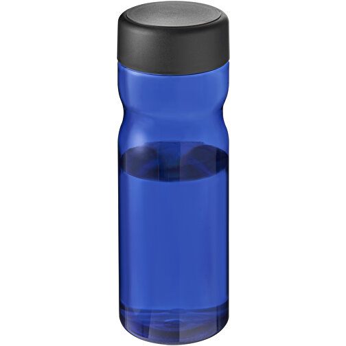H2O Active® Eco Base 650 Ml Sportflasche Mit Drehdeckel , Green Concept, blau / schwarz, PCR Kunststoff, PP Kunststoff, 20,60cm (Höhe), Bild 1
