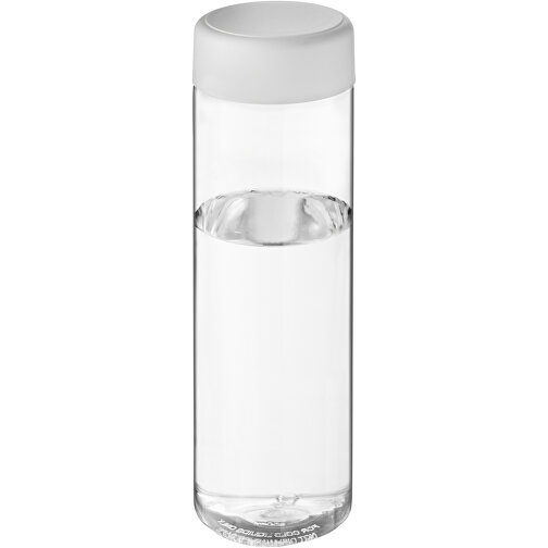 H2O Active® Vibe 850 Ml Sportflasche Mit Drehdeckel , transparent / weiss, PET Kunststoff, PP Kunststoff, 22,90cm (Höhe), Bild 1