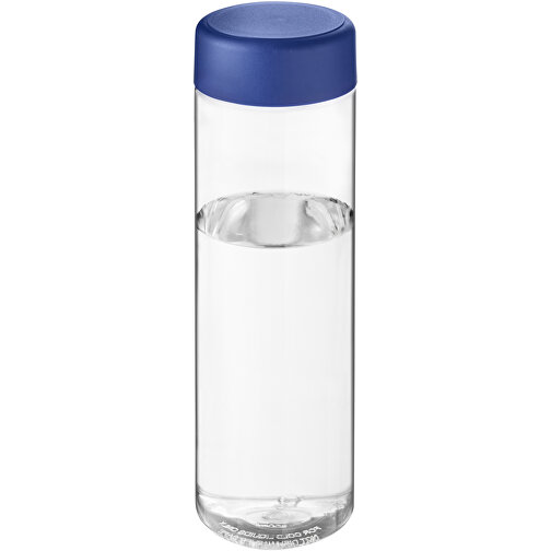 H2O Active® Vibe 850 Ml Sportflasche Mit Drehdeckel , transparent / blau, PET Kunststoff, PP Kunststoff, 22,90cm (Höhe), Bild 1