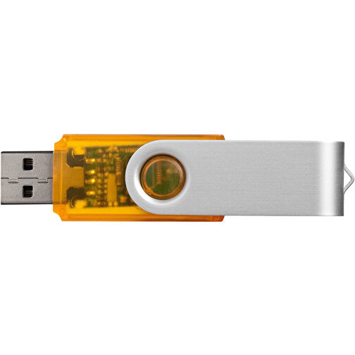 Rotate Transculent USB-Stick , orange MB , 32 GB , Kunststoff, Aluminium MB , 5,80cm x 1,90cm x 1,00cm (Länge x Höhe x Breite), Bild 4