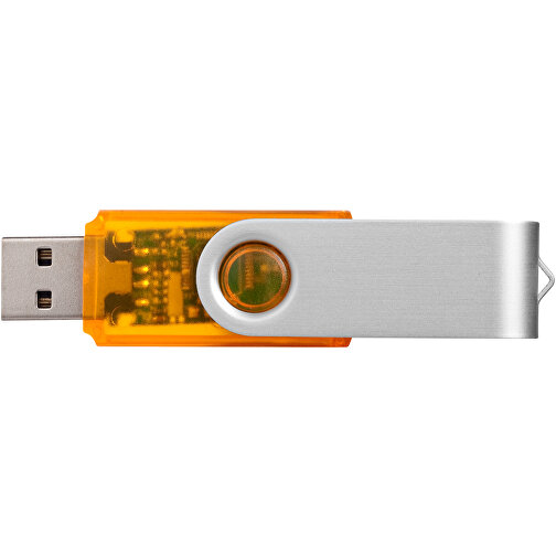 Rotate Transculent USB-Stick , orange MB , 16 GB , Kunststoff, Aluminium MB , 5,80cm x 1,90cm x 1,00cm (Länge x Höhe x Breite), Bild 8