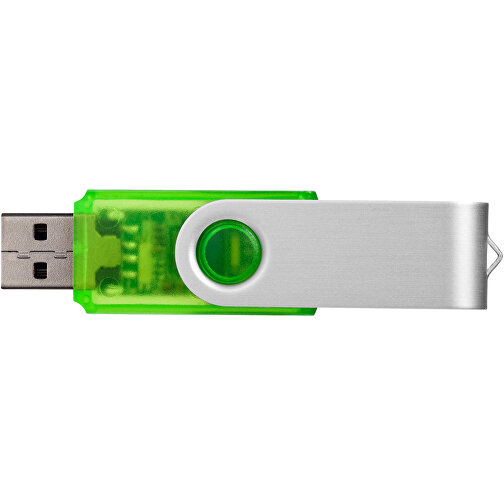 Rotate Transculent USB-Stick , grün MB , 8 GB , Kunststoff, Aluminium MB , 5,80cm x 1,90cm x 1,00cm (Länge x Höhe x Breite), Bild 8