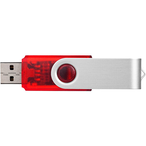 Rotate Transculent USB-Stick , rot MB , 2 GB , Kunststoff, Aluminium MB , 5,80cm x 1,90cm x 1,00cm (Länge x Höhe x Breite), Bild 5