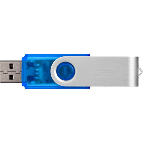 Rotate Transculent USB-Stick , blau MB , 2 GB , Kunststoff, Aluminium MB , 5,80cm x 1,90cm x 1,00cm (Länge x Höhe x Breite), Bild 8