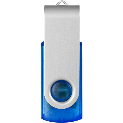 Rotate Transculent USB-Stick , blau MB , 2 GB , Kunststoff, Aluminium MB , 5,80cm x 1,90cm x 1,00cm (Länge x Höhe x Breite), Bild 4