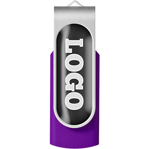 Rotate Doming USB-Stick 2.0 1 GB , lila MB , 1 GB , Kunststoff, Aluminium MB , 5,80cm x 1,90cm x 1,00cm (Länge x Höhe x Breite), Bild 5